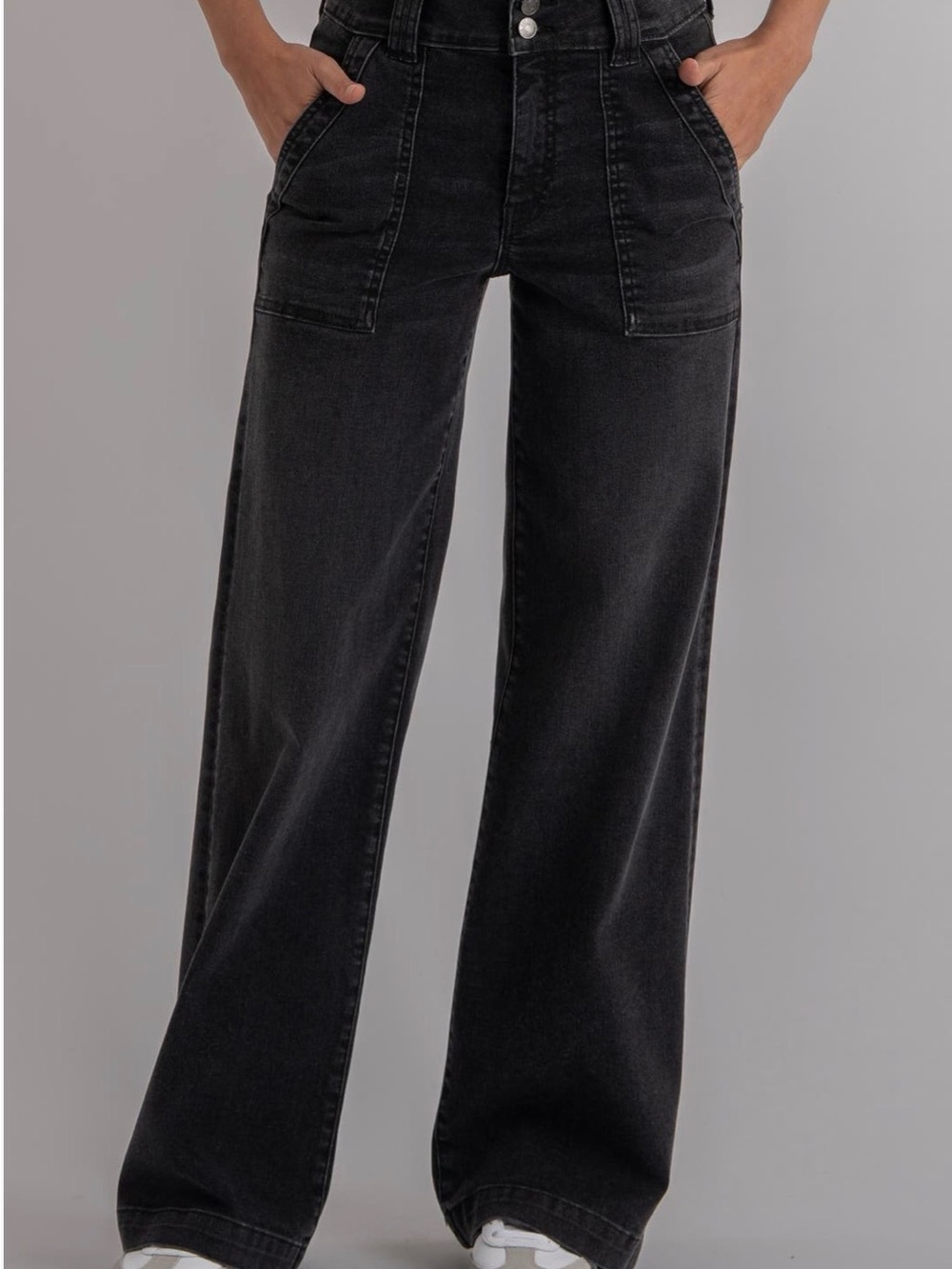 Kut from the Kloth Black Boot Cut Jeans - Picture 1 of 9